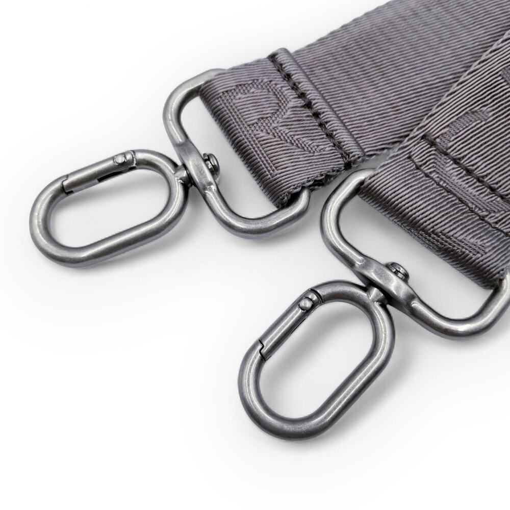 THACKER New York Nylon Crossbody Adjustable Strap Gray *NEW* - Picture 3 of 4